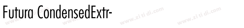 Futura CondensedExtr字体转换